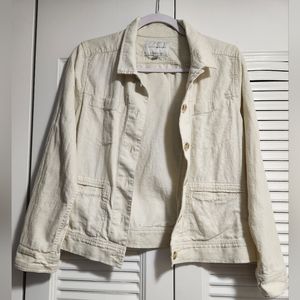 Lucky Brand linen blend blazer size M